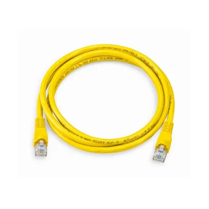 Cable UTP Cat6 T-VISION, 2 Metros, Color Amarillo, Pass Fluke, 7x0.2mm