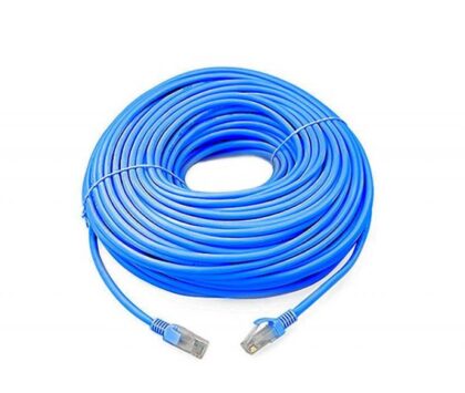 Cable UTP Cat6 T-VISION, 30 Metros, Color Azul, Pass Fluke, 7x0.2mm