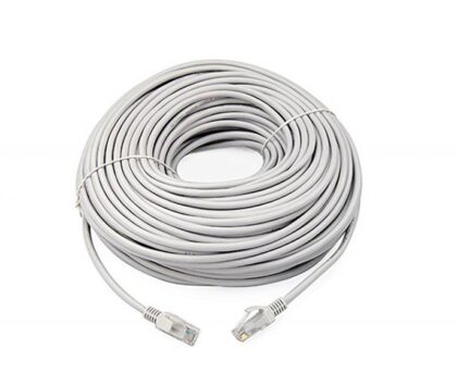 Cable UTP Cat6 T-VISION, 30 Metros, Color Gris, Pass Fluke, 7x0.2mm