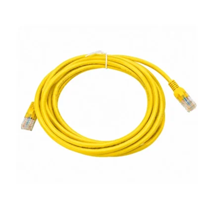 Cable UTP Cat6 T-VISION, 3 Metros, Color Amarillo, Pass Fluke, 7x0.2mm