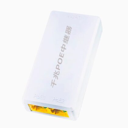 Extensor/repetidor POE T-VISION, 1 entrada a 2 salidas, Gigabit, 1000mbps