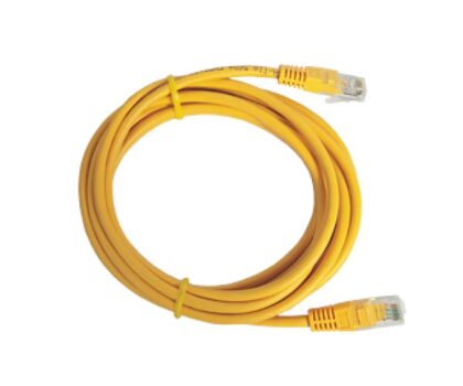Cable UTP Cat6 T-VISION, 5 Metros, Color Amarillo, Pass Fluke, 7x0.2mm