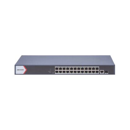 Switch Hikvision DS-3E1526P-EI/M, de 24 Puertos Gigabit PoE + 1 puerto SFP/Uplink, 230W