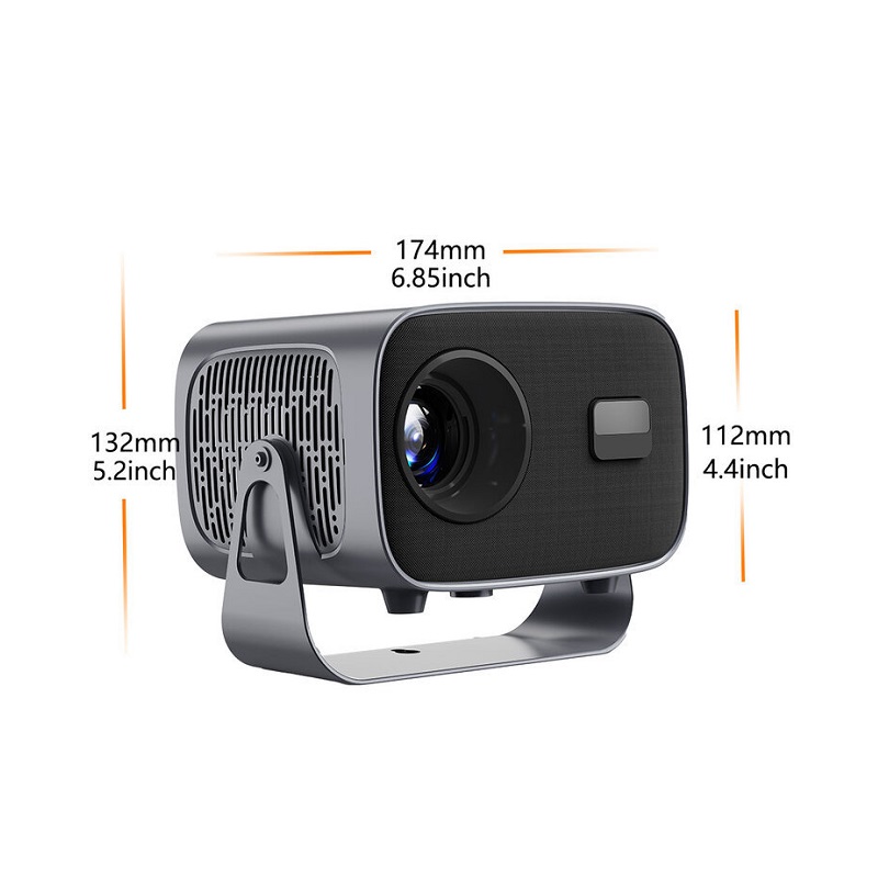 Proyector Velec A10 LED, (1280×720) 720p HD, 390 lumenes, Bluetooth 5.0, WiFi 6, HDMI, USB, Android 13