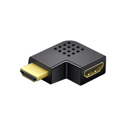 Adaptador HDMI Macho a Hembra, en Forma de L, 90 grados hacia la izquierda
