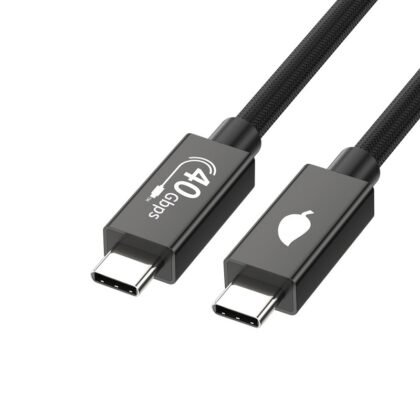 Cable USB 4.0 Tipo C T-VISION PD240W, Macho Macho, 1.5 Metros, 5A, 40Gbps, 240W PD, 8K/60HZ, Negro