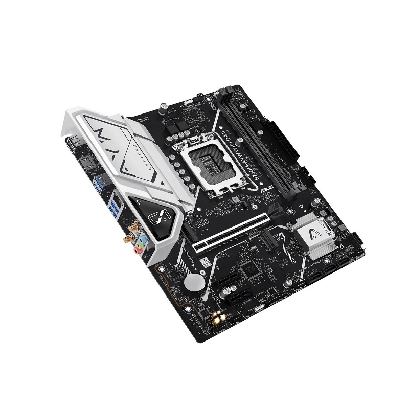 Tarjeta Madre ASUS B760M-AYW WIFI D4 II, LGA 1700, DDR4 5333, M.2, SATA 6Gb/s, HDMI, mATX, Aura Sync