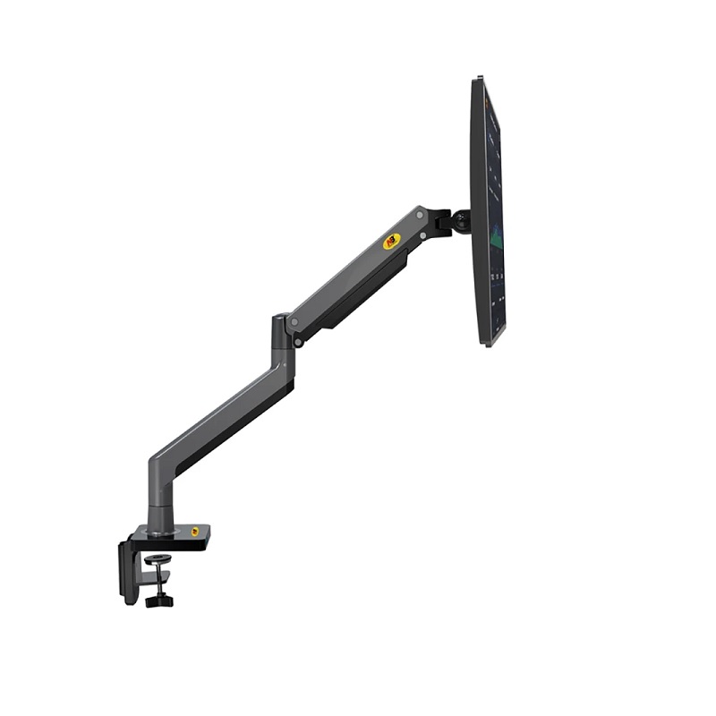 Soporte de mesa North Bayou G40 para Monitores de 27-40", Rotación 360°, Girar 90°, Carga máx 12kg, color negro