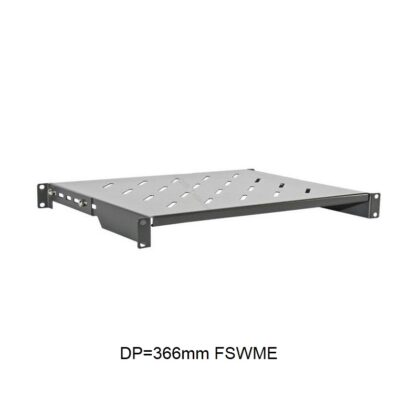 Bandeja 1U T-VISION ventilada para Gabinete, 19", profundidad 370mm, opción 4 postes