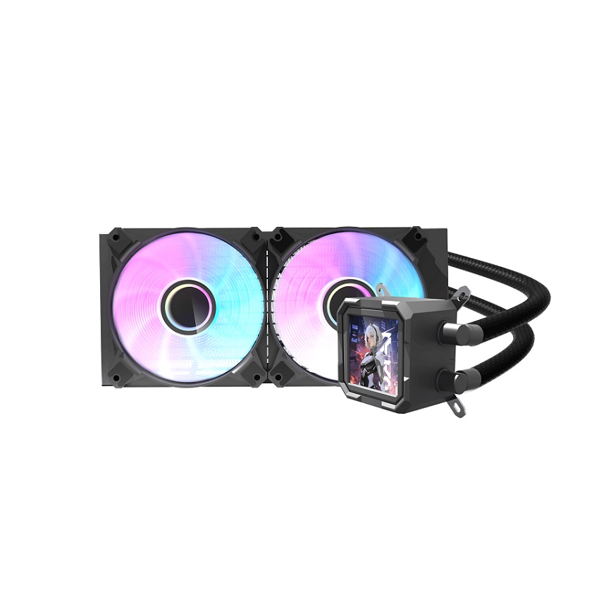 Sistema de Enfriamiento Liquido DarkFlash DV240S, Radiador 240mm, ARGB LED Dual Fan, 1800RPM
