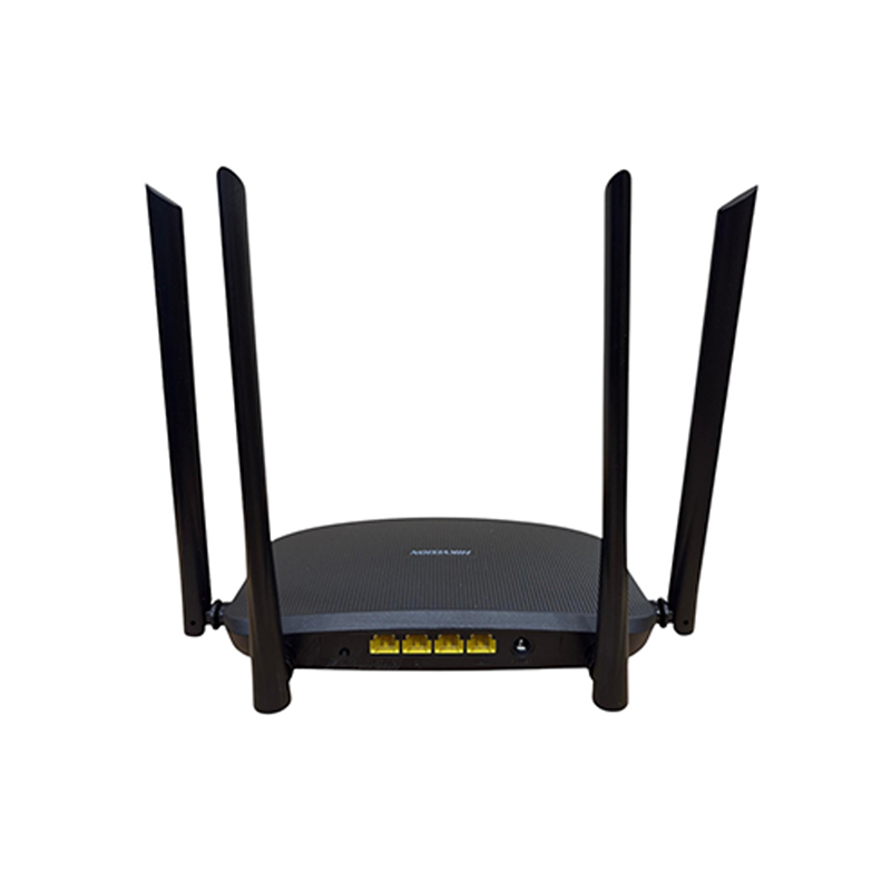 Router Inalámbrico Hikvision DS-3WR12GC, WISP Gigabit, Doble Banda, 3 Puertos LAN + 1 Puerto WAN 10/100/1000Mbps, 4 Antenas Omnidireccional de 5dBi
