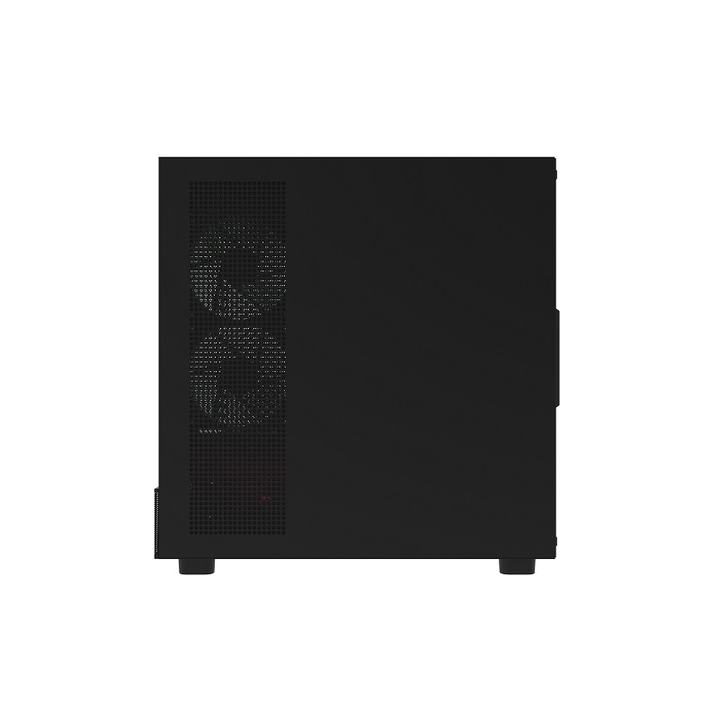 Gabinete Gaming DarkFlash DPX90, ATX Mid Tower, Panel lateral y frontal de vidrio templado, incluye 3 abanicos ARGB, Color Negro
