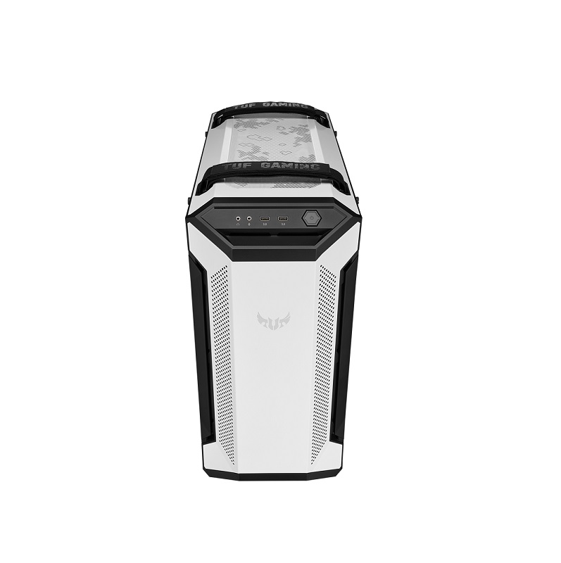 Gabinete Gaming ASUS GT501, EATX Mid Tower, Panel de vidrio templado lateral, 4x 120mm Fan incluidos, color Blanco