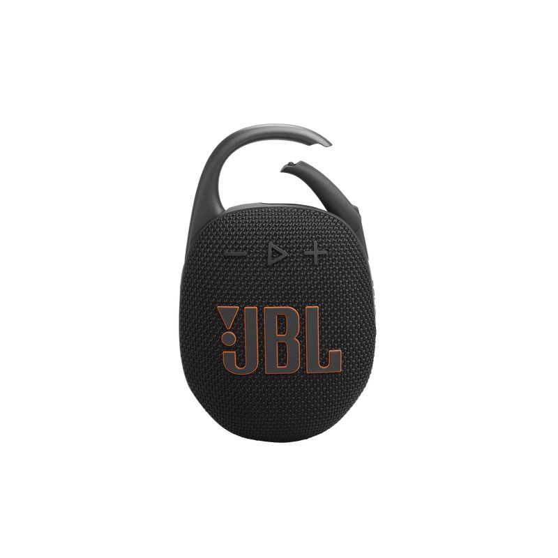 Bocina JBL Clip 5 portátil, conexión Bluetooth, resistente al polvo y al agua IP67, color Negro