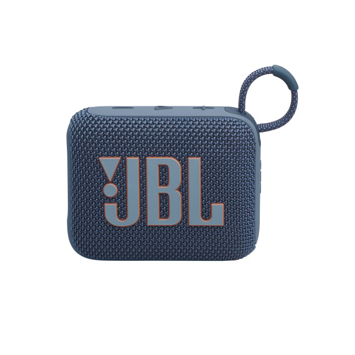 Bocina JBL GO 4 portátil, conexión Bluetooth, resistente al polvo y al agua IP67, color Azul