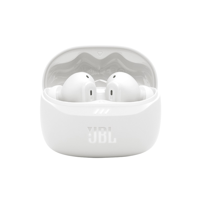 Audifonos JBL Tune Beam 2, Con estuche de carga, Estéreo, conexión inalámbrica Bluetooth 5.3, IP54, Blanco
