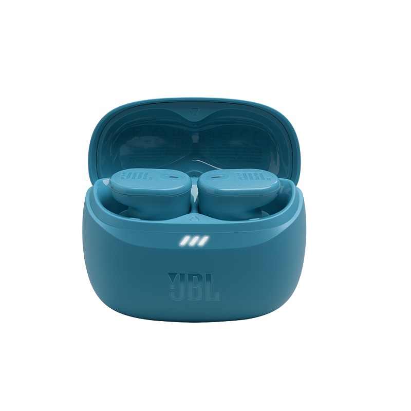 Audifonos JBL Tune Buds 2, Con estuche de carga, Estéreo, conexión Inalámbrica Bluetooth 5.3, IP54, Turquesa
