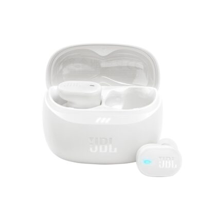 Audifonos JBL Tune Buds 2, Con estuche de carga, Estéreo, conexión Inalámbrica Bluetooth 5.3, IP54, Blanco