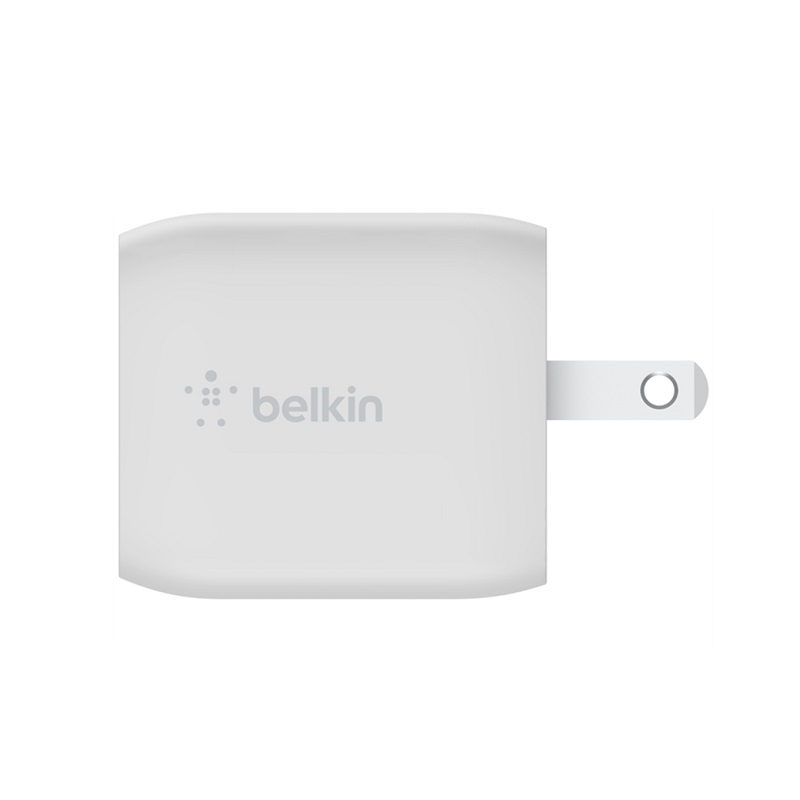 Cargador de Pared BELKIN, USB Tipo C PD 3.0, GaN con PPS de 45W, carga rápida, Blanco
