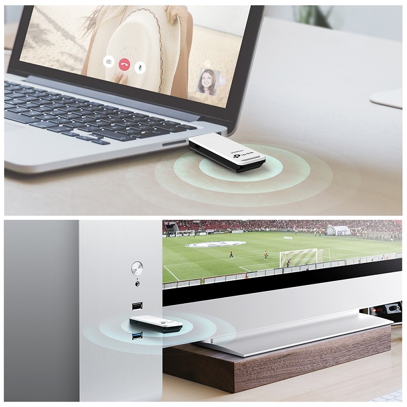 Adaptador USB Inalámbrico TP-LINK TL-WN821N de Alta Potencia a 300Mbps