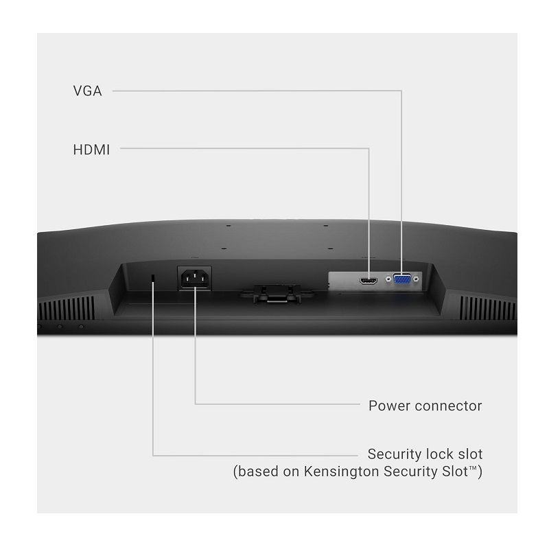 Monitor Dell SE2425HM de 23.8" FHD IPS, 100Hz, VGA, HDMI