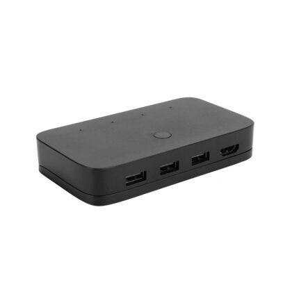 Switch KVM HDMI + USB de 4 puertos, 4k UHD FHD, 30Hz