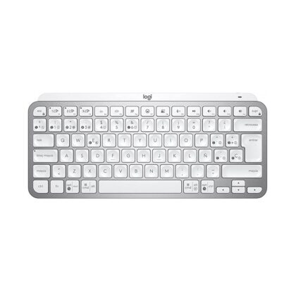 Teclado Logitech MX Keys Mini, Conexión Inalámbrica Bluetooth y Dongle USB, Español, Gris