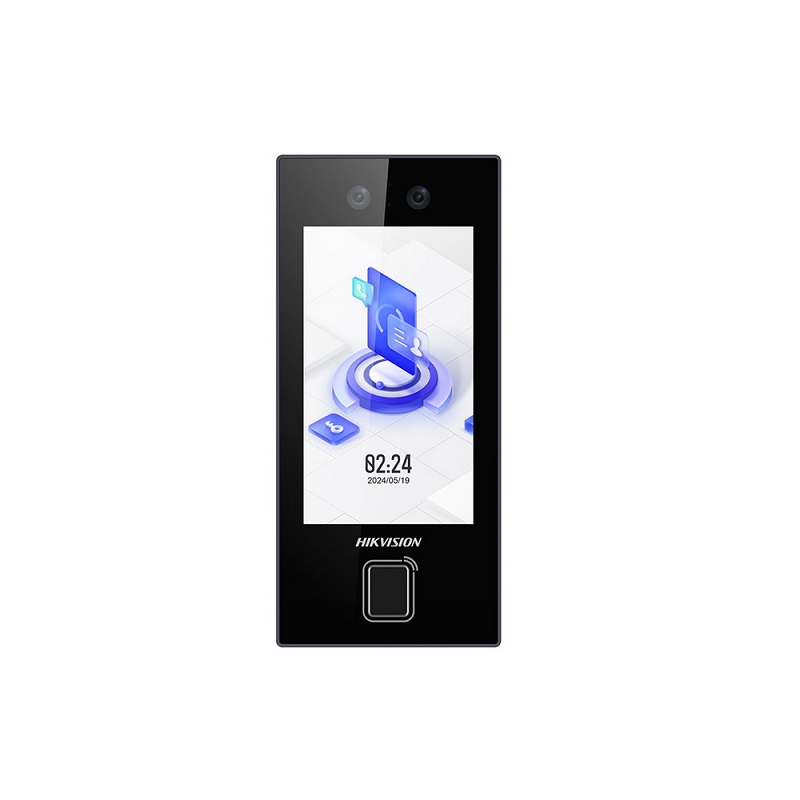 Control de acceso HIKVISION MinMoe WiFi, Pantalla 4.5", lector QR, reconocimiento Facial UR, Tarjeta MiFare, IP65