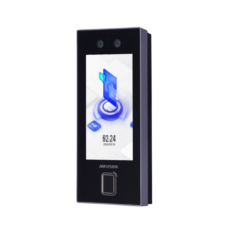 Control de acceso HIKVISION MinMoe WiFi, Pantalla 4.5", lector QR, reconocimiento Facial UR, Tarjeta MiFare, IP65
