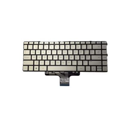 Teclado para HP Pavilion x360 14M 14-DW 14-DV 14-DY 14-EK 14-EC 14-EM 14-EP TPN-I141/I142/C157/C158 14-EE 13-BB, Español, con retroiluminación, Plateado