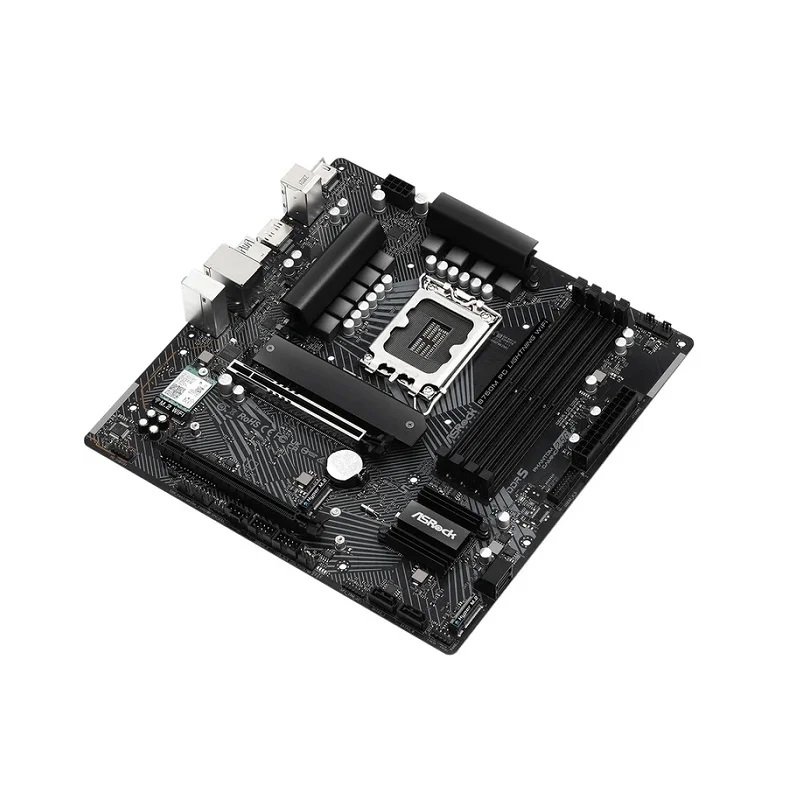 Tarjeta Madre Asrock B760M PG Lightning WiFi, LGA 1700, DDR5 7200MHz, PCIe 5.0, M.2, HDMI, DisplayPort, M-ATX