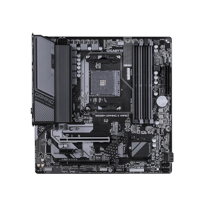 Tarjeta Madre GIGABYTE B550M GAMING X WIFI6, AMD AM4 RZ serie 5000, DDR4 3200, PCIe 3.0, M.2, SATA 6Gbs, USB 3.2, HDMI, Display Port, Micro ATX