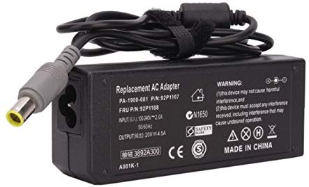 CargadorGenerico T-VISION para portatiles Lenovo 20V4.5A, 7.9x5.5mm Punta redonda