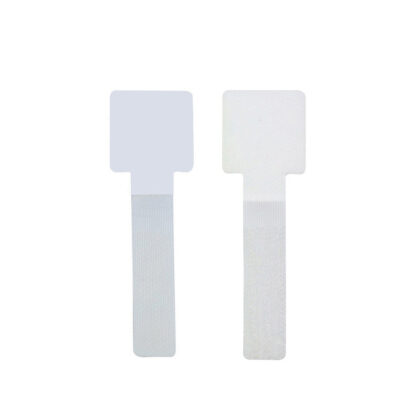 Correa de velcro con adhesivo para organizar cable, 3cm x 9cm, color blanco (10 Unidades)