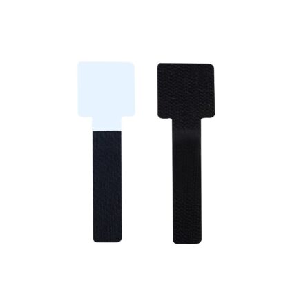 Correa de velcro con adhesivo para organizar cable, 3cm x 9cm, color negro (10 Unidades)