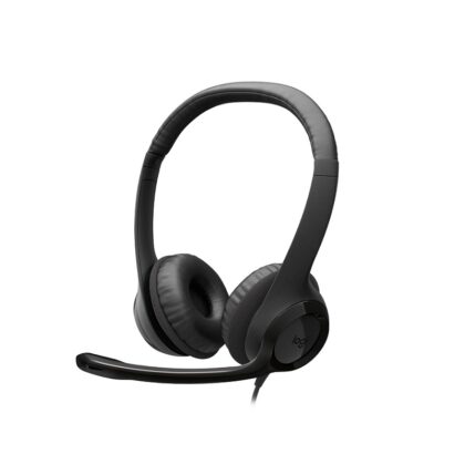 Headset Logitech H390, Conexión USB tipo C, Sonido Estéreo Digital con supresión de ruido y Micrófono.