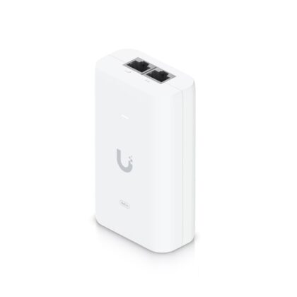 Adaptador POE Inyector UBIQUITI U-Poe++, Hasta 60W, 48V, 100-240V, Puerto Gigabit LAN