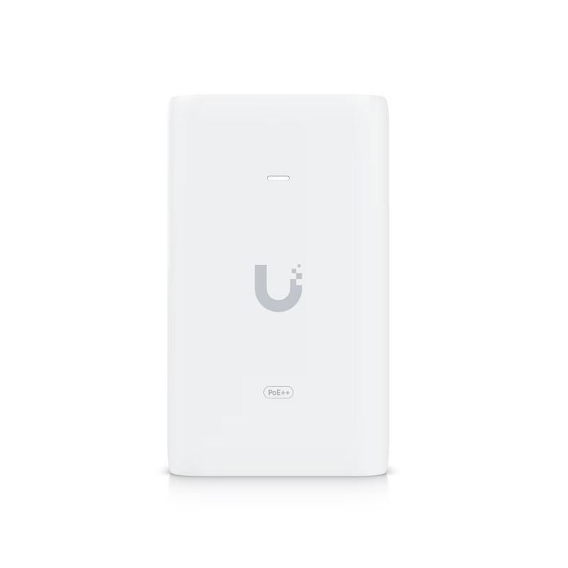 Adaptador POE Inyector UBIQUITI U-Poe++, Hasta 60W, 48V, 100-240V, Puerto Gigabit LAN