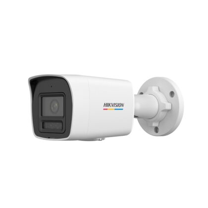 Cámara IP Bullet Hikvision POE, 2.8mm, 4MP, 30m, Smart Hybrid Light, Color Vu 3.0, Micrófono, IP67, Metal/Plástico