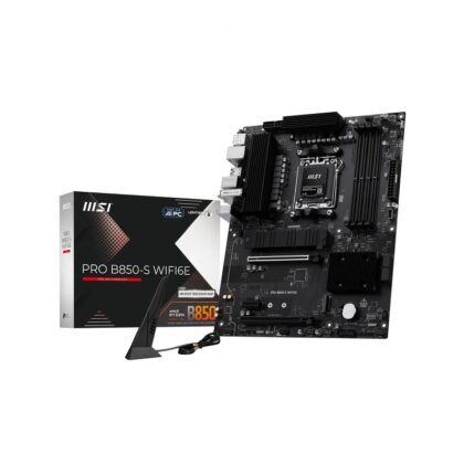 Tarjeta Madre MSI PRO B850-S WIFI6E, AMD Serie 9000 AM5, DDR5 8200Hz, PCIe 4.0, SATA 6, M.2, HDMI, DisplayPort, LAN 2.5G, ATX