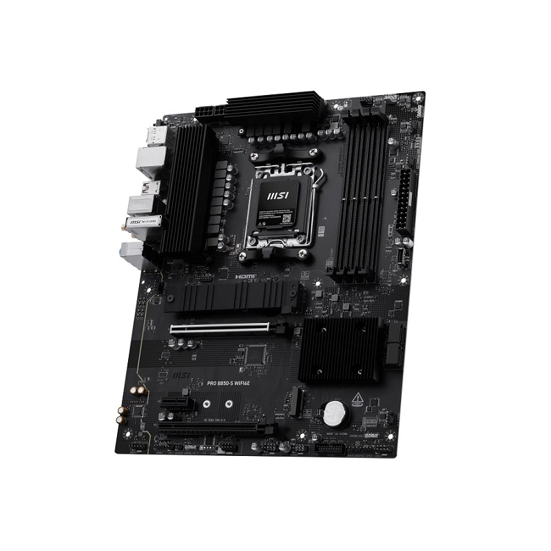 Tarjeta Madre MSI PRO B850-S WIFI6E, AMD Serie 9000 AM5, DDR5 8200Hz, PCIe 4.0, SATA 6, M.2, HDMI, DisplayPort, LAN 2.5G, ATX