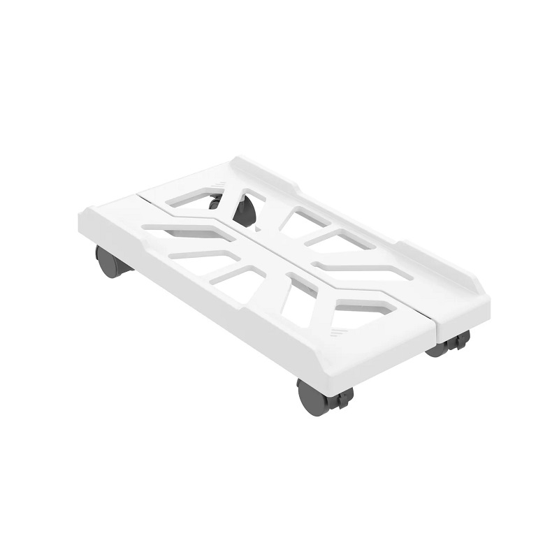 Base T-VISION para ordenador, ajustable con ruedas, Blanco