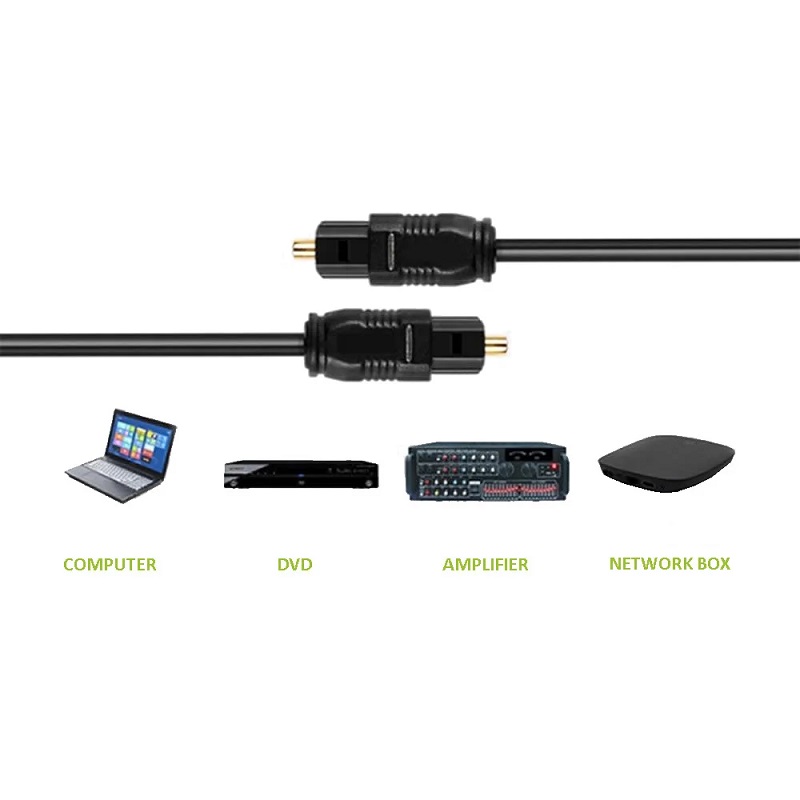 Cable de audio digital óptico KingMox 3M ø 2,2 mm