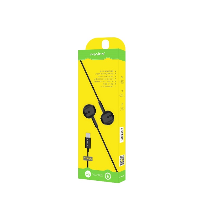 Audifonos Mai Mi H45, USB Tipo C, micrófono, Negro