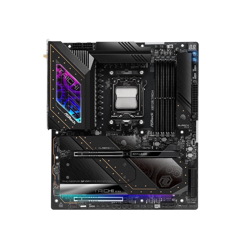 Tarjeta Madre ASRock X870E TAICHI, AMD AM5 RZ series 9000, DDR5 8200+(OC), M.2, PCIe 5.0, SATA 6, HDMI, E-ATX