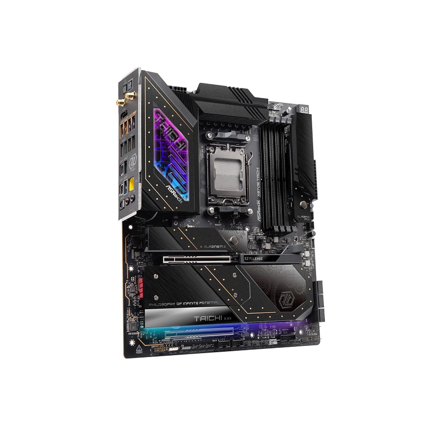 Tarjeta Madre ASRock X870E TAICHI, AMD AM5 RZ series 9000, DDR5 8200+(OC), M.2, PCIe 5.0, SATA 6, HDMI, E-ATX
