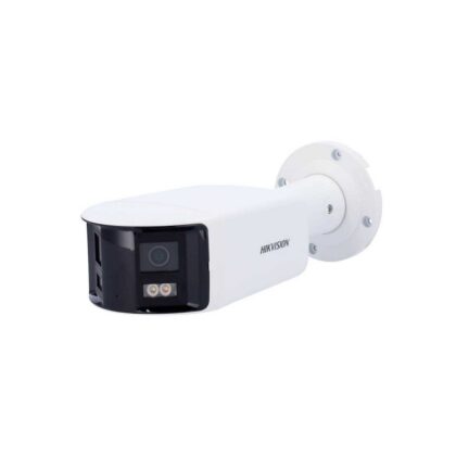 Cámara IP Bullet Hikvision, 4mm, 8MP, IR 40M, Doble lente 180°, Micrófono, ColorVu, Sirena y Flash, IP67, Metal