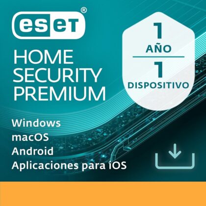 Programa Antivirus ESET HOME Security Premium para 1 PC, Licencia de 1 año, Descarga digital
