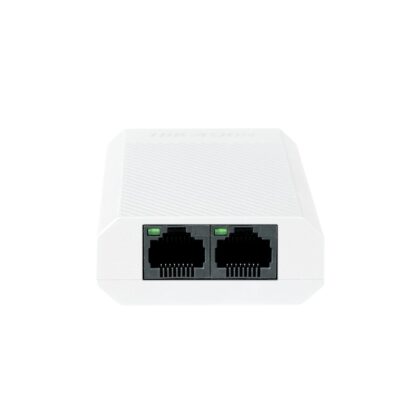 Extensor PoE+ Hikvision, 30 Watts Entrada, gigabit, con 2 Salidas PoE+, 30 Watts Totales de Salida, Interior, Puede Alimentar 2 Cámaras IP