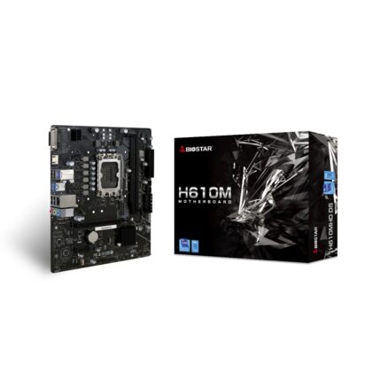 Tarjeta Madre BIOSTAR H610MHD-D5, LGA1700, DDR5 4800, PCIe 4.0, M.2, SATA 6Gb/s, DVI, HDMI, Micro ATX